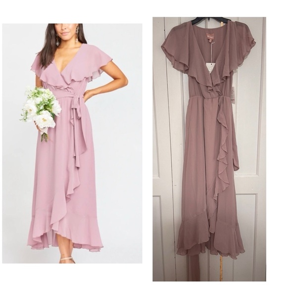 Show Me Your MuMu Dresses & Skirts - Show Me Your MuMu Jess Ruffle Midi Dress in Soft Beige